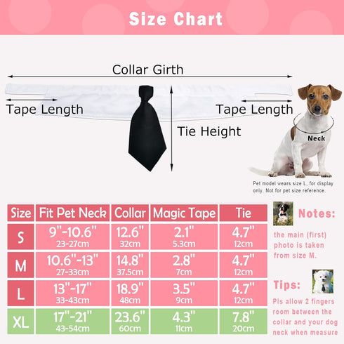 Dog Tie, KOOLMOX Handcrafted Adjustable Formal Collar Neck Tie, Bowtie for Little Puppy, Small Boy Cat Dog Tuxedo Tux Suits, Wedding Graduation Va...