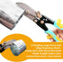 5 Blade Sheet Metal Hand Crimper for Venting Work/Ductwork/HVAC Downspout Stove Pipe, Crimping 20ga Steel and 28ga Stainless Steel...