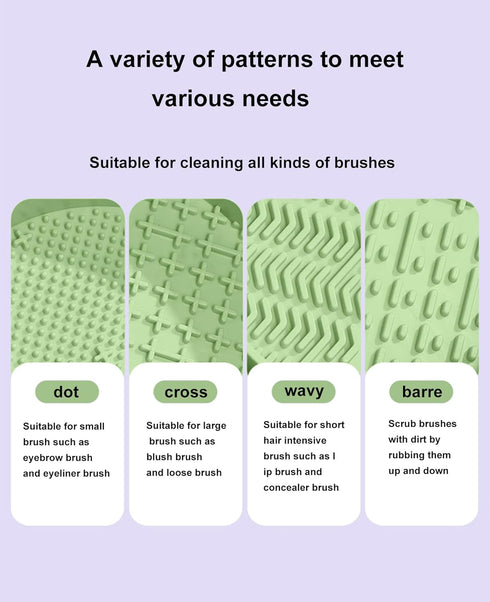 Silicone makeup brush cleaner with Drying rack ? makeup brush cleaner bowl?makeup brush cleaner mat 3 in 1 silicon Upgrade for Brushes, Powder Puf...