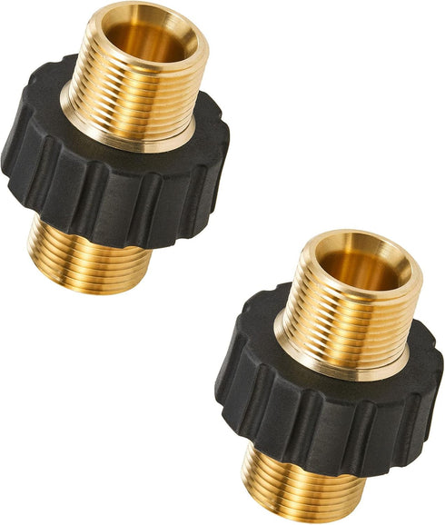 Pressure Washer Adapter Set, M22-14mm Male Fitting to M22-14mm Male Swivel, 5000PSI Pressure Washer Hose Thread Kit...