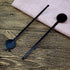 7 Inches Cocktail Swizzle Stick - Disc Top Drink Stirrers Plastic Coffee Whiskey Stirrers Pack of 50 (Black)...