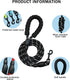PETANK Slip Leads for Dogs 5 FT with Soft Padded Handle,Reflective Rope Pet Leash for Medium and Large Dogs(Green, 5FT*2/5")...