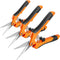 GROWNEER 3 Packs 6.5 Inch Pruning Shears Gardening Hand Pruning Snips Gardening Scissors with Straight Stainless Steel Precision Blades...
