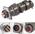 uxcell Aviation Connector, 20mm 4P 25A 250V P20-4 Waterproof Male Wire Panel Power Chassis Metal Fittings Connector Aviation Silver Tone...