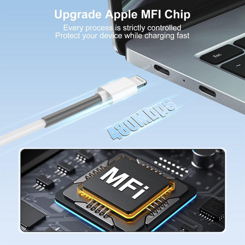 Extra Long iPhone Lightning Cable 10ft, Apple MFi Certified iPhone Charging Cable 10 Foot, iPhone USB Fast Charging Cord 10 Feet Compatible for Ap...