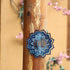 Blue Flower Weathervane 3D Dynamic Art Weathervane Sculpture 12 Inch Metal Wind Spinner Stainless Steel Hanging Wind Chime for Patio, Garden and I...