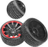 1/10 RC Drift Tire Hard Plastic Tires & 12mm Hex Hub Wheel Rims Compatible with Traxxas HSP Tamiya Kyosho Himoto HPI Redcat MST 1/10 On-Road RC Dr...
