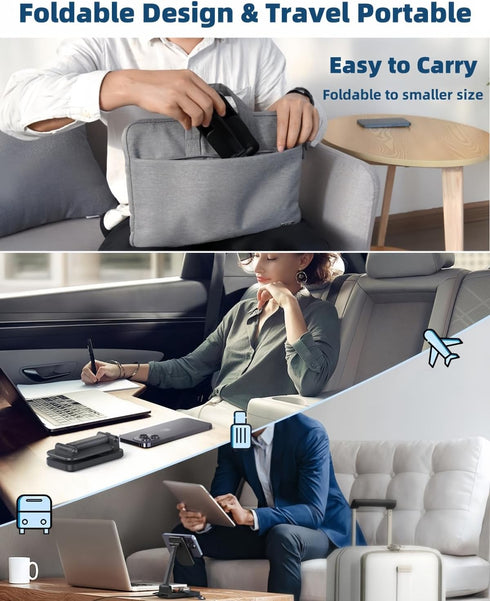 3 in 1 Foldable Wireless Charging Station for Apple Products, Adjustable Phone Charger Stand, Magsafe Charger Travel Dock for iPhone/Samsung/Googl...