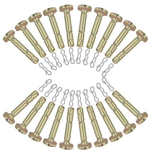 738-04155 Shear Pins(1/4" x 1-3/4") with Clips Compatible with Craftsman/Troy-Bilt/Yard-Man 900 Series Two-Stage Snow Thrower Models, 2007 and Aft...