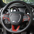 JeCar Steering Wheel Cover Interior Decoration Trim Kits Compatible with Dodge Challenger/Charger 2015-2023/Durango 2014-2020 & Grand Cherokee 201...