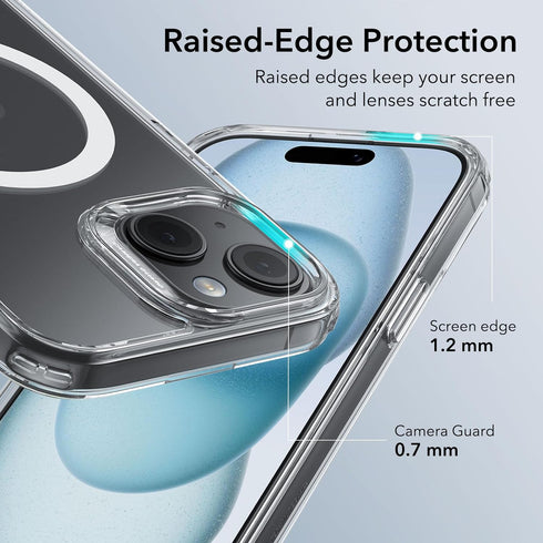 ESR for iPhone 15 Case, Compatible with MagSafe, Military-Grade Protection, Yellowing Resistant, Scratch-Resistant Back, Magnetic Phone Case for i...