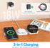 Criacr 3 in 1 Foldable Wireless Charging Station,3in 1 Wireless Charger,Travel Charger for Multiple Devices,Magsafe Charger for iPhone 15/14//13/1...