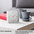 Driini Modern Mid Century Desk & Shelf Clock (White Rose Gold) - Battery Operated with Silent, Analog Movement – Small Tabletop Clocks for Office ...