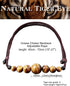 Jewever Natural Tiger Eye Gemstone Choker Healing Crystal Smiling Necklaces for Women Men Bring Good Luck Wealth Jewelry Gifts...