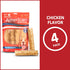 Pet Factory American Beefhide 7" Rolls Dog Chew Treats - Chicken Flavor, 4 Count/1 Pack...