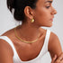 XinNuoShangMao Fashion Must-have Stainless Steel Gold Plated Metal Plain Cuff Chocker Collar Necklace for Women (golden)...