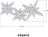 3 Star Constellation Ear Climber Crawler Earrings White Gold Plating...