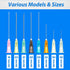 25G 1 Inch Dispensing Needle Accessorie, Individually Wrapped Pack of 100...