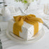 MEEDEE Chiffon Ribbon 2 Inch Frayed Ribbon Ginger Chiffon Ribbon Fringe Chiffon Silk Ribbon for Crafts Yellow Chiffon Ribbon for Gift Wrapping Wed...