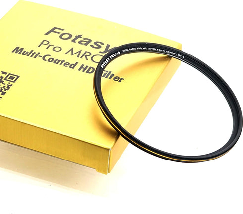 Fotasy 86mm Ultra Slim UV Protection Lens Filter, Nano Coatings MRC Multi Resistant Coating Oil Water Scratch, 16 Layers Multi-Coated 86mm UV Filt...