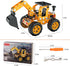 Erector Sets Metal Assembly Toys Model Excavator Kits STEM Projects Model Car Kits to Build Jixin Xyzhi Birthday Gifts for Kids 8-16 Yellow...