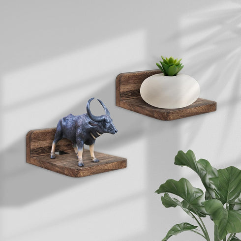 Wall Mounted Speaker Stand Holder Floating Shelf, Monitor Camera Holder Small Shelf for Bluetooth Speaker Webcam Cell Phones Mesh Router Toy Displ...