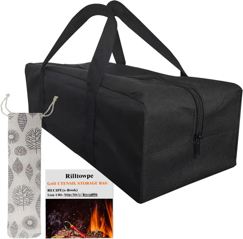 BBQ storage bag, outdoor barbecue bag, barbecue tool storage bag, barbecue hardware tool barbecue bag, suitable for camping and hiking barbecue, e...