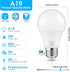 A19 LED Light Bulb, 60 Watt Equivalent LED Bulb, Daylight White 5000K, 850 Lumen, E26 Base, Non-Dimmable, 9W Bright White LED Bulb, 12-Pack...