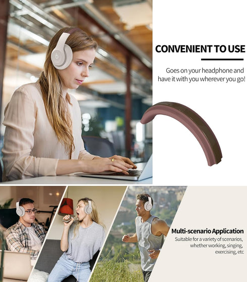 Silicone Headband Cushion for Beats Studio Pro, Anti-Scratch Washable Headband Cover ONLY Compatible with Beats Studio Pro Headset,Beats Wireless ...