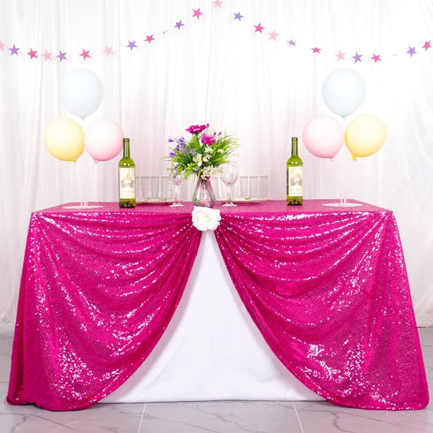 Partisout Tablecloth Square 50X50 inch Sequin Tablecloth Rustic Table Cloths Party Table Cover Circle Tablecloth Glitter Tablecloth for Birthday P...