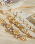 30 Pcs Pearl Beads for Jewelry Making, 10mm Champagne Shell Pearls Beads, Faux Pearls Round Pearl Beads Bulk with Holes for DIY Bracelets Jewelry ...