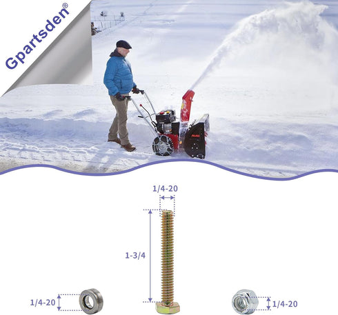 12PK 1501216MA Shear Pins Spacers and Nuts for AYP Craftsman Murray 8938 301172 500026MA 722130 Snow Throwers...