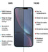 BodyGuardz - Pure 2 Edge Glass Screen Protector for Apple iPhone Xr, Ultra-Thin Edge-to-Edge Tempered Glass Screen Protection for Apple iPhone Xr ...