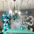 Teal Balloon Garland Arch Kit, Navy Blue Light Blue Teal White Turquoise Aqua Latex Balloons Garland Kit for Boys Girls Women Bridal Baby Shower O...