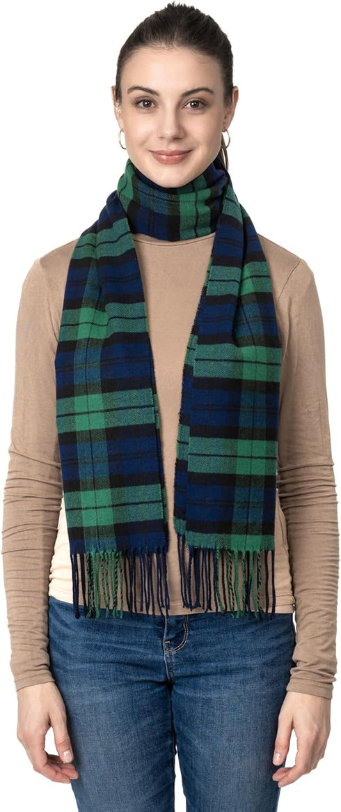 Achillea Scottish Tartan Plaid Scarf - Warm Cashmere Feel Winter Scarf, Scarves for Holiday, Christmas & Daily Wear...