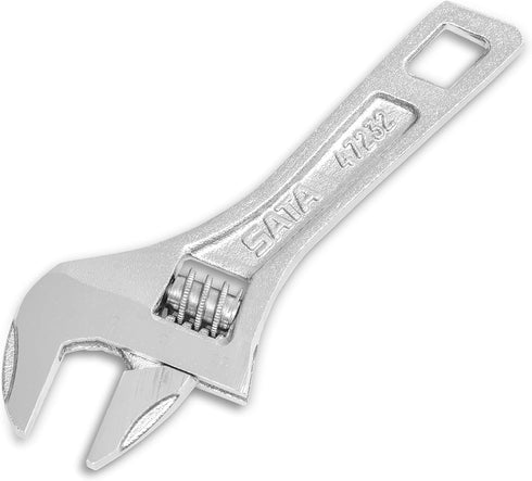 SATA 6 Inch Stubby Wide Jaw Adjustable Wrench - ST47232...