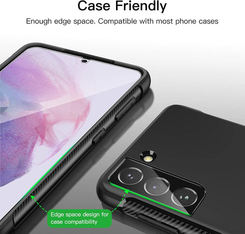 JETech Screen Protector for Samsung Galaxy S21 6.2-Inch with Camera Lens Protector, Easy Installation Tool, Tempered Glass Film, HD Clear, 2-Pack ...