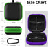 MOLOVA 2Pack Square Earbud Case Portable EVA Carrying Case Storage Bag Cell Phone Accessories Organizer with Carabiner for Earphone, Earbud, Earpi...