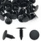 50PCS Black Plastic Nylon Rivet Clips Furniture Assembly Shelves Retainer Vapor Barrier Christmas Tree Fasteners for Crawlspace Barrier Poly Liner...