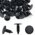 50PCS Black Plastic Nylon Rivet Clips Furniture Assembly Shelves Retainer Vapor Barrier Christmas Tree Fasteners for Crawlspace Barrier Poly Liner...