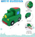 DolliBu Train Bath Buddy Squirter - Floating Green Train Rubber Bath Toy, Fun Water Squirting Bathtime Play for Toddlers, Cute & Soft Transportati...