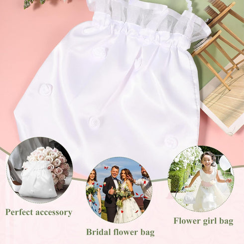 BESTOYARD Wedding Bags Wedding Satin Bag Money Bag Bridal Showers Pouch Bag Women Handbag...