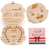 NASHRIO Baby Tooth Box Wooden Kids Keepsake Organizer Gift for Baby Teeth, Cute Children Tooth Container with Tweezers to Keep the Childwood Memor...