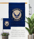 Breeze Decor Proud Dad Airman Burlap Garden Flag Armed Air Force USAF United State American Military Veteran Retire Official House Decoration Bann...