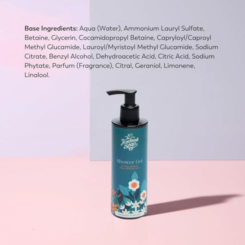 The Handmade Soap Company Shower Gel, Bitter Orange, Pink Pepper, & Hay Body Wash, Liquid Bath Soap, Moisturizing Body Wash, Cruelty Free & Vegan ...