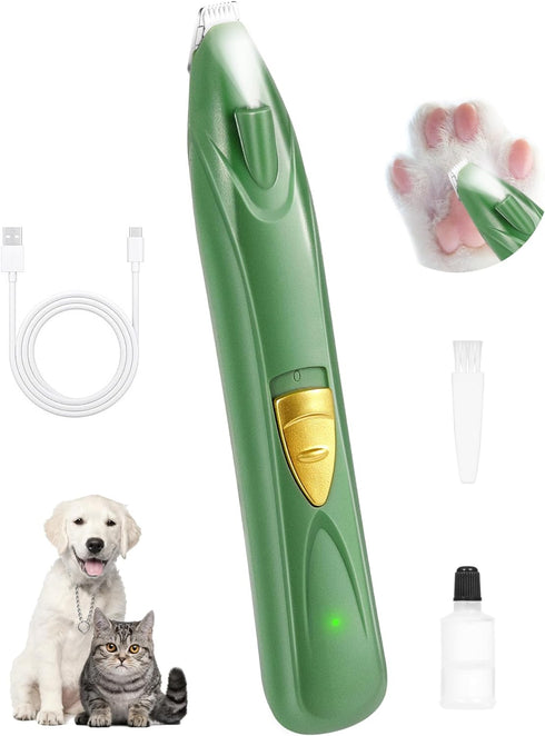 Dog Clippers for Grooming, Cordless Dog Grooming Kit for Small Dogs with LED Light, Rechargeable Low Noise Cat Hair Trimmer for Grooming Pet Hair ...