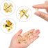 JANYUN 120 Pairs Butterfly Clutch Tie Tacks Pin Back Replacement with 8mm Length 4mm Width Blank Pins for Craft Making (4mm, Gold)...