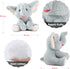 Elephant Stuffed Animal Grey Stuffed Elephant Plush Toys Cute Plush Elephant Toy Elephant Gifts for Women Elephants Stuffed Animals for Kids Girls...