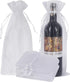 HRX Package 30pcs White Organza Wine Bags, Sheer Mesh Wine Gift Pouches Bottle Covers Dresses Drawstring for Christmas...