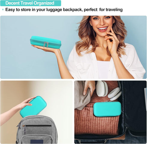 Carrying Case for Etekcity TENS Unit Muscle Stimulator Machine, Hard Travel Organize Bag for Electric Pulse Massager, Extra Mesh Pocket Fits Elect...